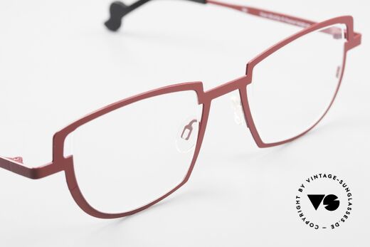 Theo Belgium Modify Women's Eyeglasses Red Frame, NO RETRO SPECS, but a fancy THEO Belgium ORIGINAL, Made for Women