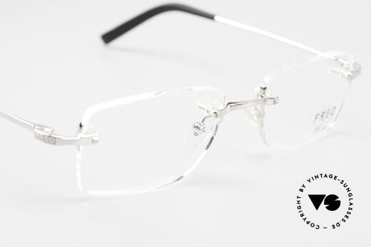 Fred Manhattan Rimless Eyeglasses Platinum, Size: medium, Made for Men and Women
