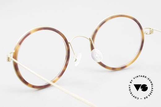 Lindberg Cameron 46 Air Titan Rim Round Glasses Women Men Titan, orig. Lindberg DEMO lenses can be replaced optionally, Made for Men and Women