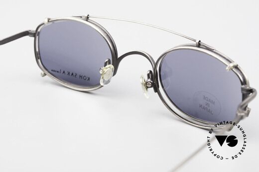 Koh Sakai KS9544 Clip On Frame Women And Men, unworn, NOS (like all our rare vintage Clip-On glasses), Made for Men and Women