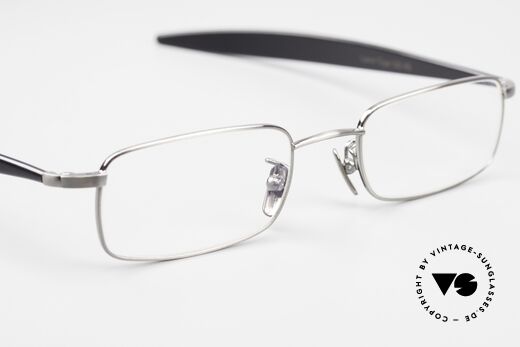 Lunor Cigar 533 AS Square Glasses Antique Silver, the orig. Lunor DEMO lenses can be replaced optionally, Made for Men and Women