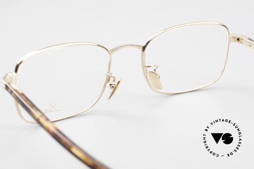 Lunor Prestige I A 02 Fullrim Titan Frame Gold Plated, quality frame (men's style) can be glazed optionally, Made for Men