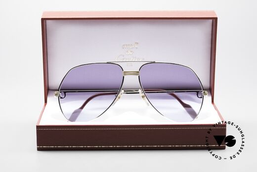 Cartier Vendome LC - L Platinum Sunglasses Aviator 80s, NO retro sunglasses, but an authentic vintage ORIGINAL, Made for Men