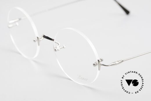 Lunor Classic Round PP The Rimless Steve Jobs Glasses, Size: small, Made for Men and Women