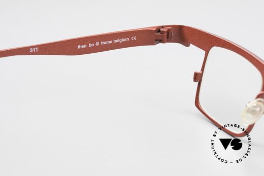 Theo Belgium Bo Square Designer Specs Titanium, DEMO lenses should be replaced with prescriptions, Made for Men and Women