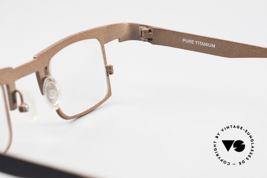 Theo Belgium Bo Square Designer Frame Titanium, DEMO lenses should be replaced with prescriptions, Made for Men and Women