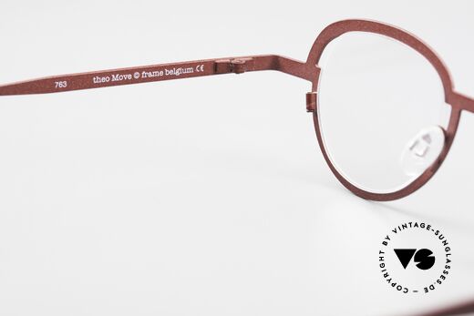 Theo Belgium Move Designer Frame Roundish Metal, DEMO lenses should be replaced with prescriptions, Made for Men and Women
