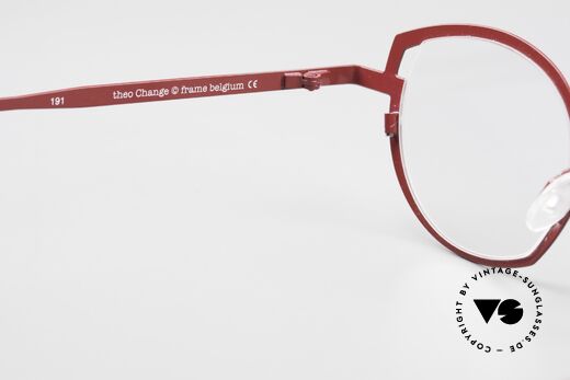 Theo Belgium Change Women's Glasses Large Size Red, DEMO lenses should be replaced with prescriptions, Made for Women