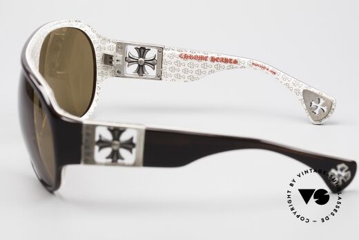 Chrome Hearts Erected Rockstar Aviator Sunglasses, 125mm width = SMALL = rather for narrow faces, Made for Men and Women