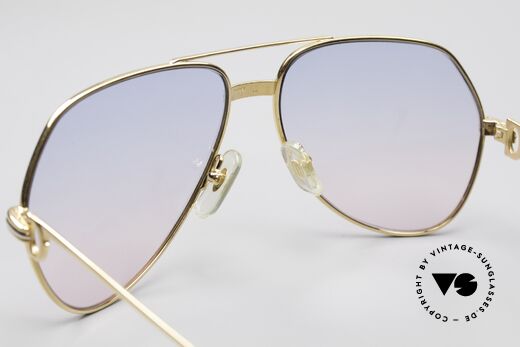 Cartier Vendome LC - M Baby-Blue Pink Gradient Lenses, NO retro sunglasses, but an authentic vintage ORIGINAL, Made for Men and Women