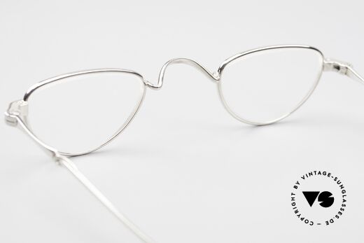 Lunor I 06 Telescopic Extendable Reading Eyeglasses, platinum plated frame = a costly rarity; collector's item, Made for Men and Women