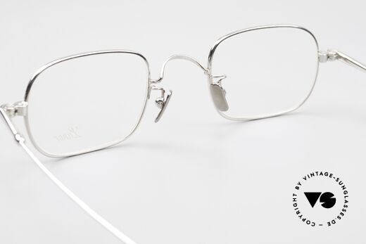 Lunor V 113 Men's Glasses Square Platinum, of course, an unworn original with pure titanium pads, Made for Men