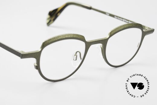Theo Belgium Asscher Panto Titanium Glasses, DEMO lenses should be replaced with prescriptions, Made for Men and Women