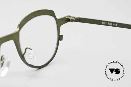Theo Belgium Asscher Panto Titanium Glasses, Size: medium, Made for Men and Women