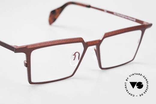 Theo Belgium Emerald Square Designer Frame Titanium, DEMO lenses should be replaced with prescriptions, Made for Men and Women