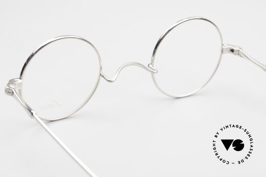 Lunor II 12 Small Round Platinum Plated, this quality frame can be glazed with lenses of any kind, Made for Men and Women
