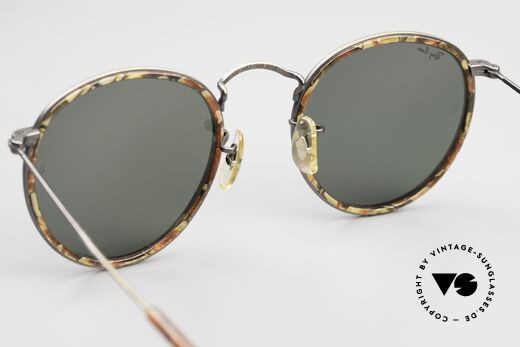 Ray Ban Round Metal 49 Round Vintage Mosaic B&L USA, LIMITED Edition: W1676, 49mm, bronze, G-15 XLT!, Made for Men and Women