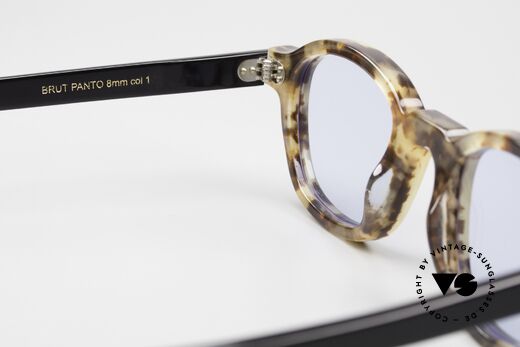 Lesca Brut Panto 8mm Collection Upcycling Acetate, limited, since vintage acetate is only a little available, Made for Men and Women