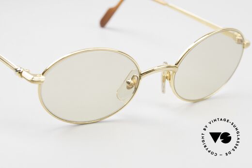 Cartier Sorbonne Oval Luxury Sunglasses 90's, NO retro eyewear, but an authentic old 90's original, Made for Men and Women