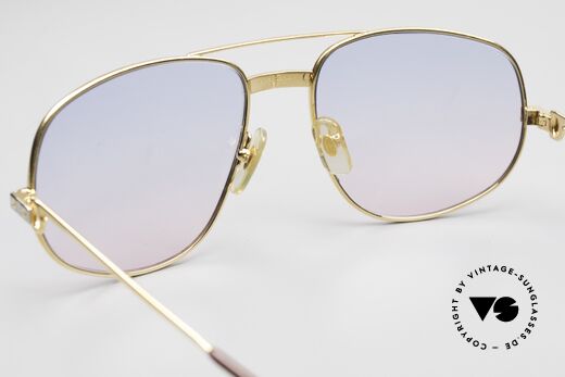 Cartier Romance Santos - XL Babyblue Pink Gradient Lenses, with new "babyblue-pink" gradient sun lenses (100% UV), Made for Men