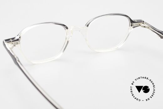 Lunor Mod 46 Old 90's Glasses Crystal Acetate, demo lenses can be replaced with optical (sun) lenses, Made for Men and Women