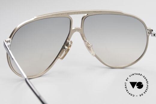 Alpina M1 80s Iconic Shades West Germany, taupe frame with silver and golden screws together, Made for Men and Women