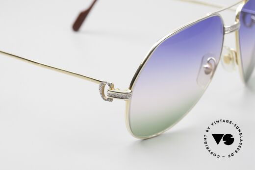 Cartier Vendome LC - L Customized Gemstone Frame, NO RETRO sunglasses, but a 35 year old ORIGINAL!, Made for Men