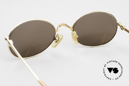 Cartier Saturne Oval 90's Luxury Sunglasses, NO RETRO eyewear; an old 90's original with Chanel case, Made for Men and Women
