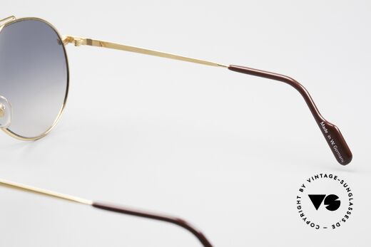 Alpina M52 Rare 80's Glasses Gold Plated, the frame can also be glazed with prescription lenses, Made for Men