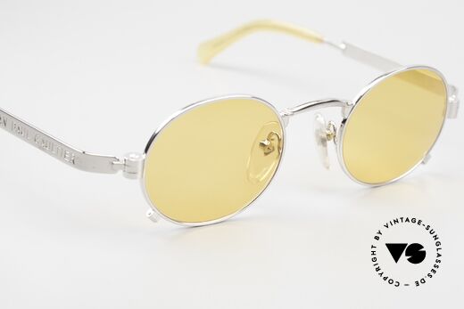 Jean Paul Gaultier 56-1173 Oval Vintage Frame Steampunk, NO RETRO sunglasses, but an old ORIGINAL from 1996, Made for Men