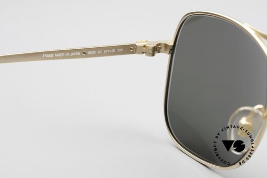 Dunhill 6038 Gold-Plated Titanium Shades, a precious unworn 80's ORIGINAL with original case, Made for Men