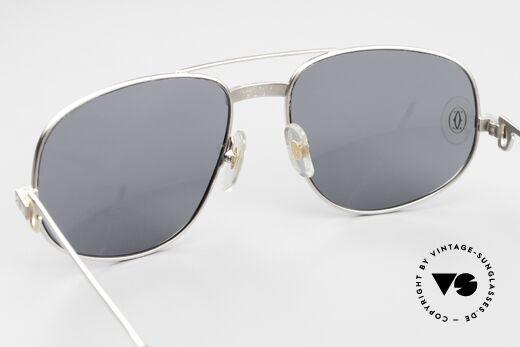 Cartier Romance Santos - XL Extra Large Palladium Shades, NO RETRO sunglasses, but an authentic old ORIGINAL, Made for Men Cartier Romance Santos - XL Extra Large Palladium Shades, NO RETRO sunglasses, but an authentic old ORIGINAL, Made for Men