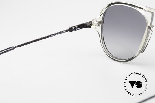 Cazal 622 Rare 80's Aviator Sunglasses, with gray-gradient sun lenses; for 100% UV protection, Made for Men