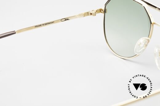 Cazal 733 80's Men's Glasses Aviator, new green-gradient sun lenses for 100% UV protection, Made for Men