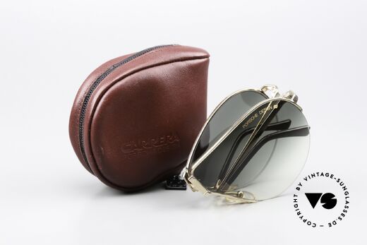 Porsche 5628 Rare 80's Foldable Shades, green-gradient PORSCHE DESIGN sun lenses, 100% UV, Made for Men