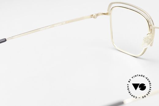 Theo Belgium Lait Men's Frame Gold Ladies Specs, the full rimmed frame can be glazed optionally, Made for Men and Women