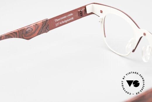 Theo Belgium Trente Designer Specs From 2010, the full rimmed frame can be glazed optionally, Made for Men and Women