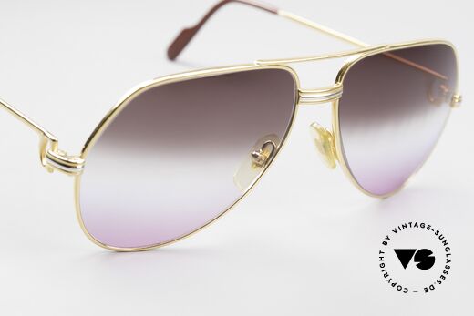 Cartier Vendome LC - M Brown To Pink Gradient Lens, NO retro sunglasses, but an authentic vintage ORIGINAL, Made for Men and Women