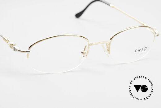 Fred Baleares Rare Oval Luxury Eyeglasses, unworn, like all our precious vintage Fred eyeglasses, Made for Men and Women