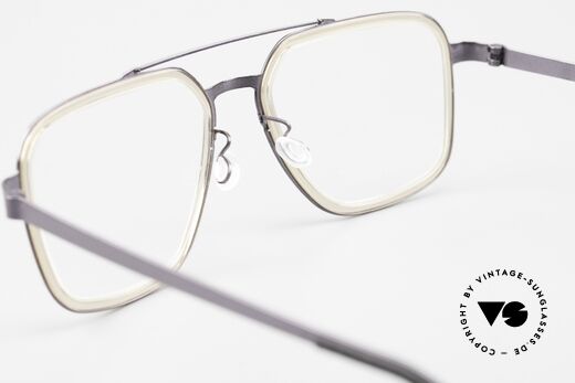 Lindberg 9743 Strip Titanium Men's Glasses Double Bridge, orig. DEMO lenses can be replaced with prescriptions, Made for Men
