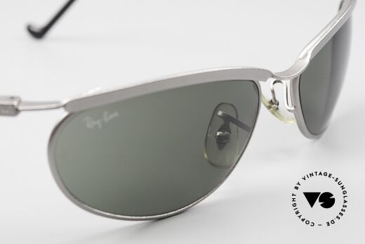 Ray Ban New Deco Metal Oval B&L USA Sunglasses 1990's, orig. name: New Deco, W2566, matte steel grey, 59mm, Made for Men