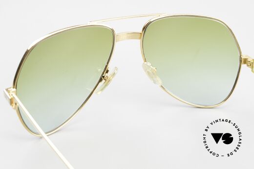 Cartier Vendome Santos - M Green To Blue Gradient Lens, NO retro sunglasses, but an authentic vintage ORIGINAL, Made for Men and Women Cartier Vendome Santos - M Green To Blue Gradient Lens, NO retro sunglasses, but an authentic vintage ORIGINAL, Made for Men and Women