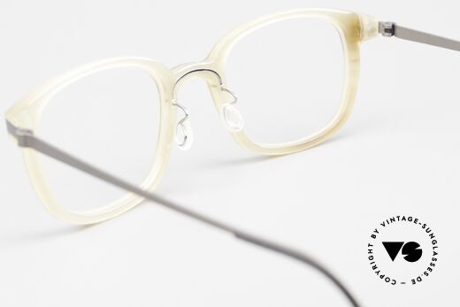 Lindberg Horn 1801 Buffalo Horn Titan Glasses, unworn, with original Lindberg case, cloth & booklet, Made for Men and Women