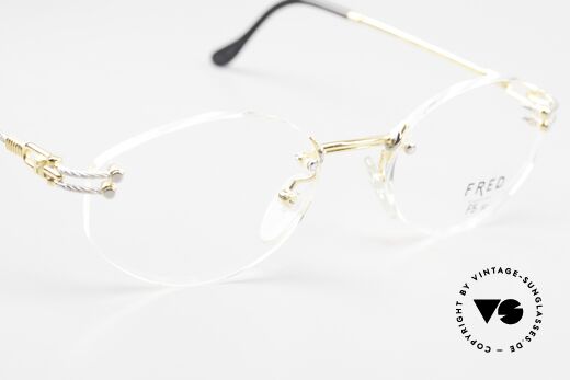 Fred Orcade F5 Oval Rimless Luxury Glasses, Size: medium, Made for Men and Women