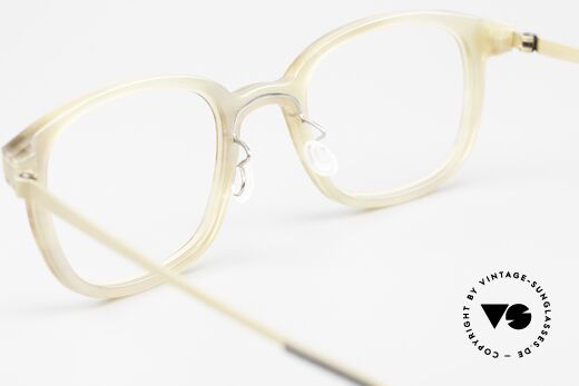 Lindberg Horn 1801 Buffalo Horn Titan Frame, unworn, with original Lindberg case, cloth & booklet, Made for Men and Women