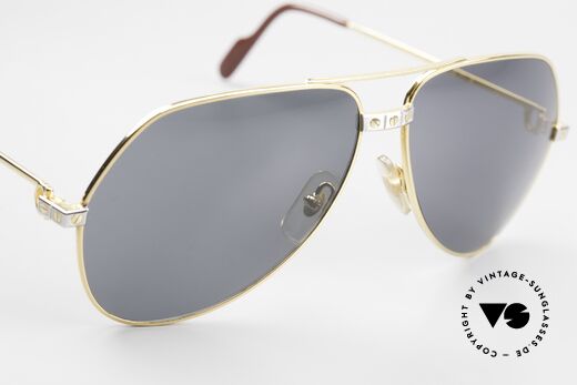 Cartier Vendome Santos - L Sun Lenses With Cartier Logo, Size: large, Made for Men