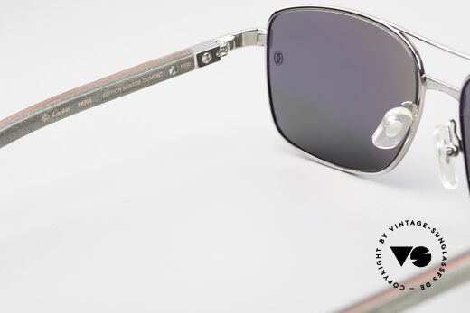 Cartier Santos De Cartier Wooden Shades Polarized, Size: medium, Made for Men Cartier Santos De Cartier Wooden Shades Polarized, Size: medium, Made for Men