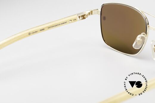 Cartier Santos De Cartier Wood Frame Pilot Polarized, Size: medium, Made for Men Cartier Santos De Cartier Wood Frame Pilot Polarized, Size: medium, Made for Men