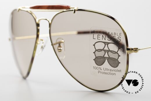 Ray Ban Outdoorsman II Tortuga Changeable Brown USA, NO RETRO shades, but an old original in 62/14 size, Made for Men