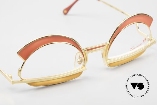 Casanova Arché 5 Crazy Glasses Art Collector, unworn 1980's rarity for all art lovers, in size 50-20, Made for Women
